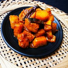 A picture of Achari pumpkin.