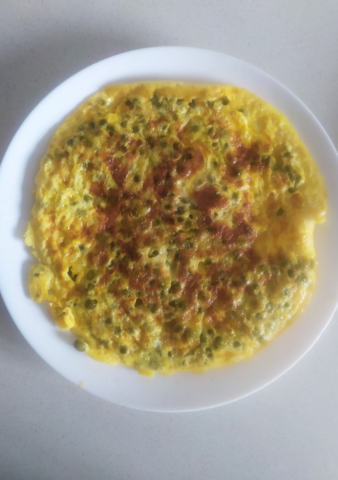 Una foto de Tortilla de guisantes