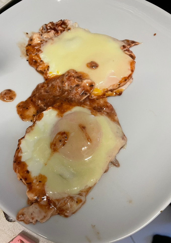 Una foto de Huevos gratinados