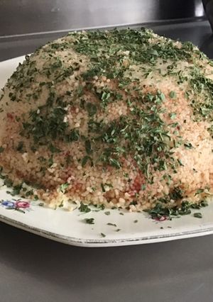 Une photo de Semoule de blé à la tomate et persil
