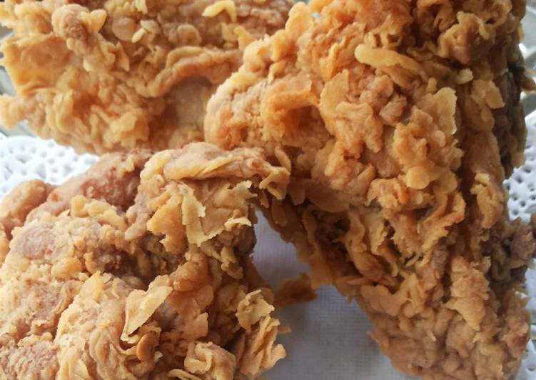 Cara membuat fried chicken crispy dan keriting