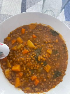 Una foto de Lentejas con verduras