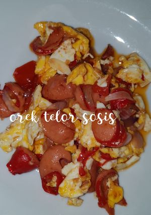 Foto resep Orek telor sosis