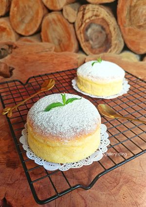 Foto resep 19. Japanese Cheddar Cheese Cake (2 Telur Oven Tangkring)