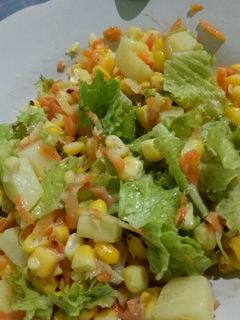 Foto resep Salad sayur simple