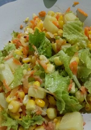 Foto resep Salad sayur simple