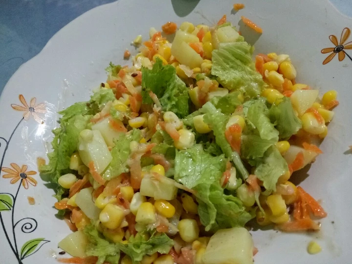 Cara Simple Membuat Resep  Salad sayur simple yang Sempurna, Enak