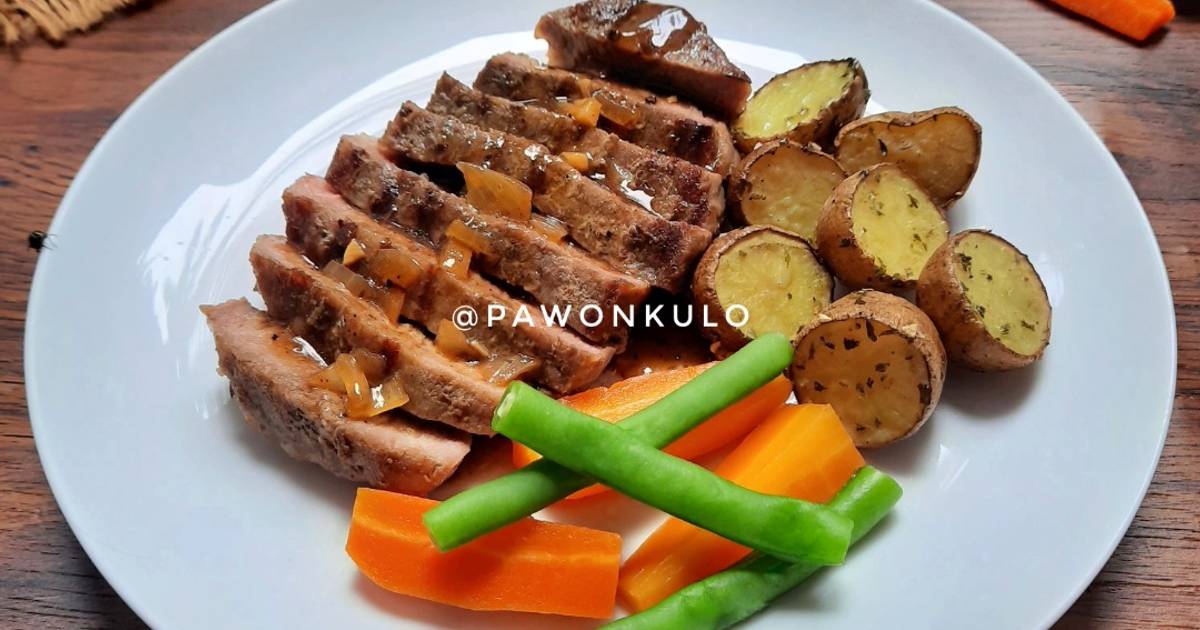 Resep Wagyu Steak Saus Lada Hitam oleh pawonkulo Cookpad