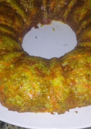 Una foto de Torta de brócoli con queso