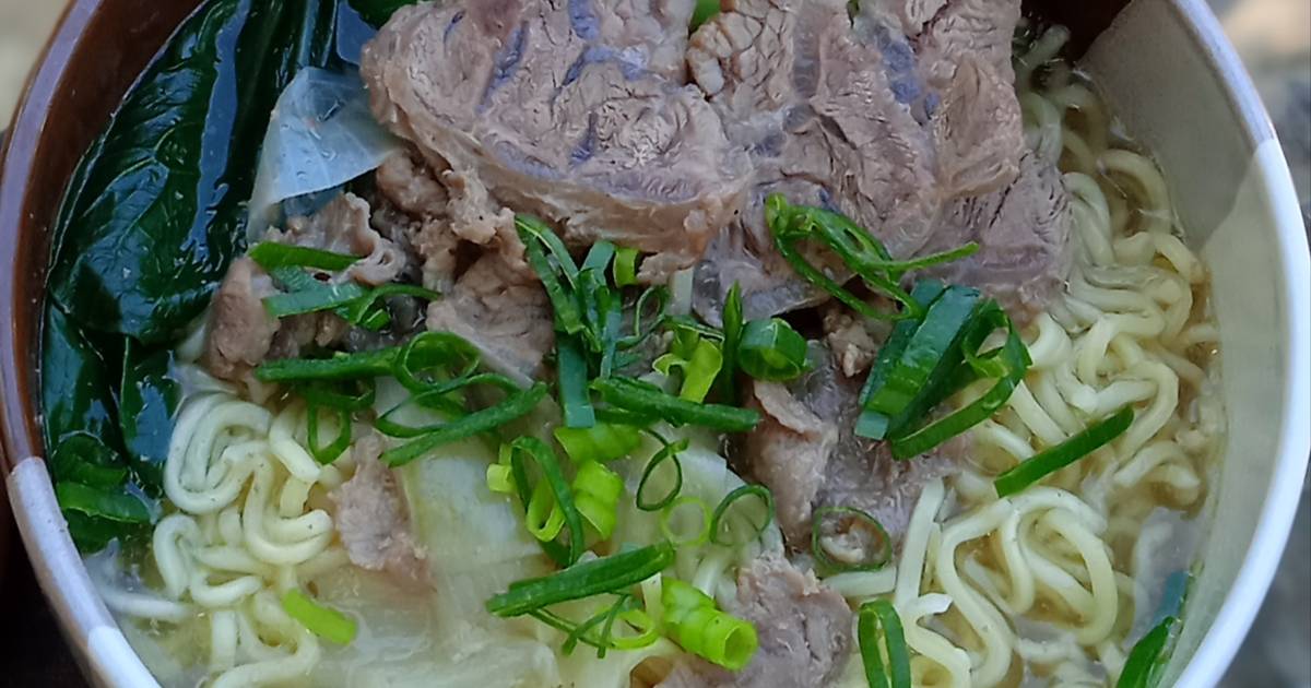 Resep Mie Kuah Daging Sapi Khas Taiwan (Niu Rou Mian) oleh Mulyo Yani