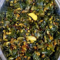 A picture of Drumstick leaves dry Sabji / Moringa.