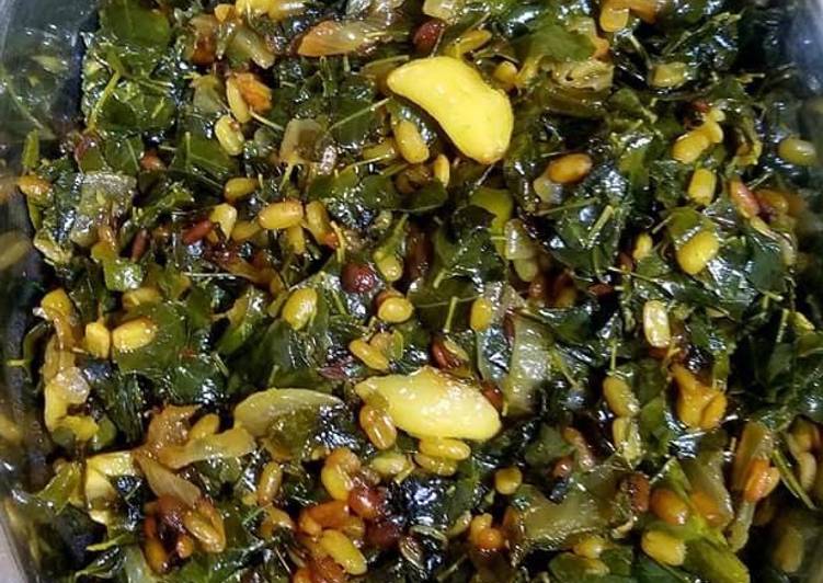 Drumstick leaves dry Sabji / Moringa