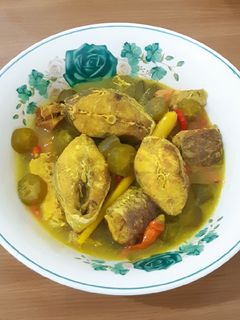 Foto resep Kakap Merah Kuah Kuning Asam Segar