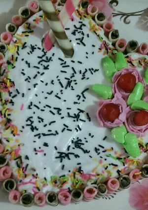 A picture of Rava cake.