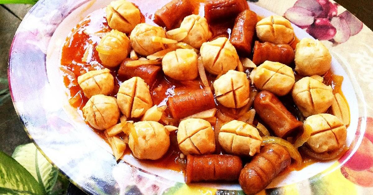 Resep 🥖🥖sosis Bakso Asam Manis Oleh Esti Rahayu Cookpad