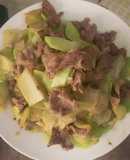 Su su xào thịt bò