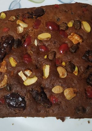 A picture of Dry Fruit cake.