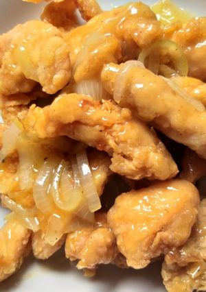 Foto resep Ayam tepung saos lemon