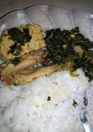 Foto resep Rica-rica Daun Singkong / Godong Boled