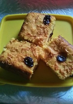 Foto resep cake tape keju kismis
