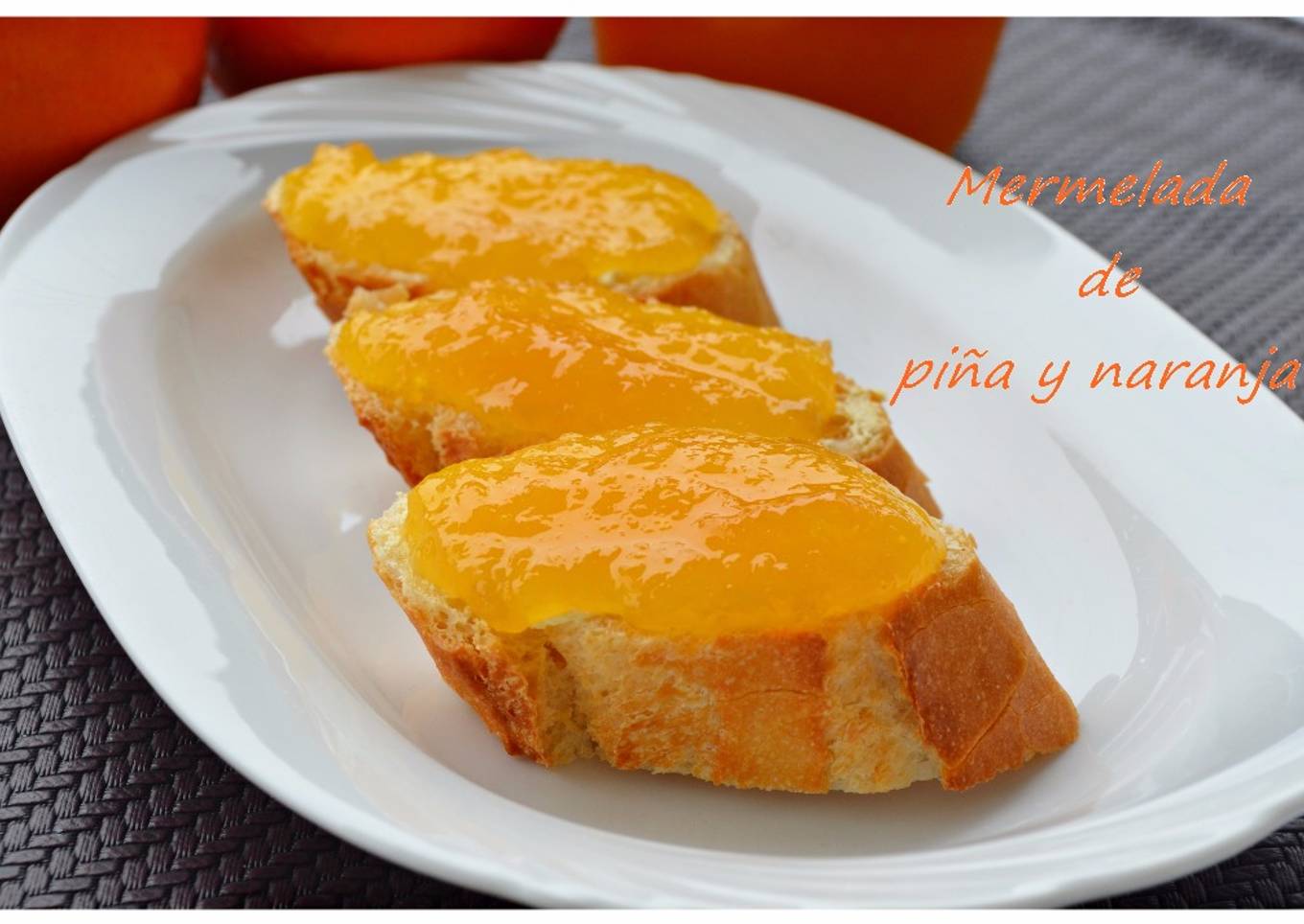 Mermelada de piña y naranja (Thermomix)