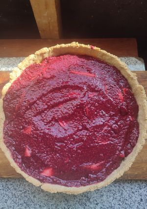 Una foto de Kuchen de manzana 😋😋