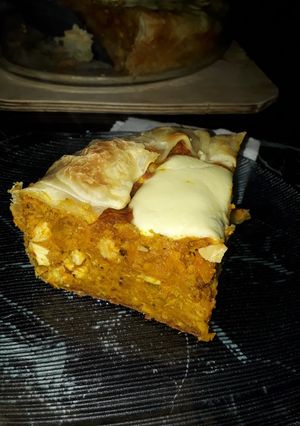 Una foto de Tarta de zapallo y pollo