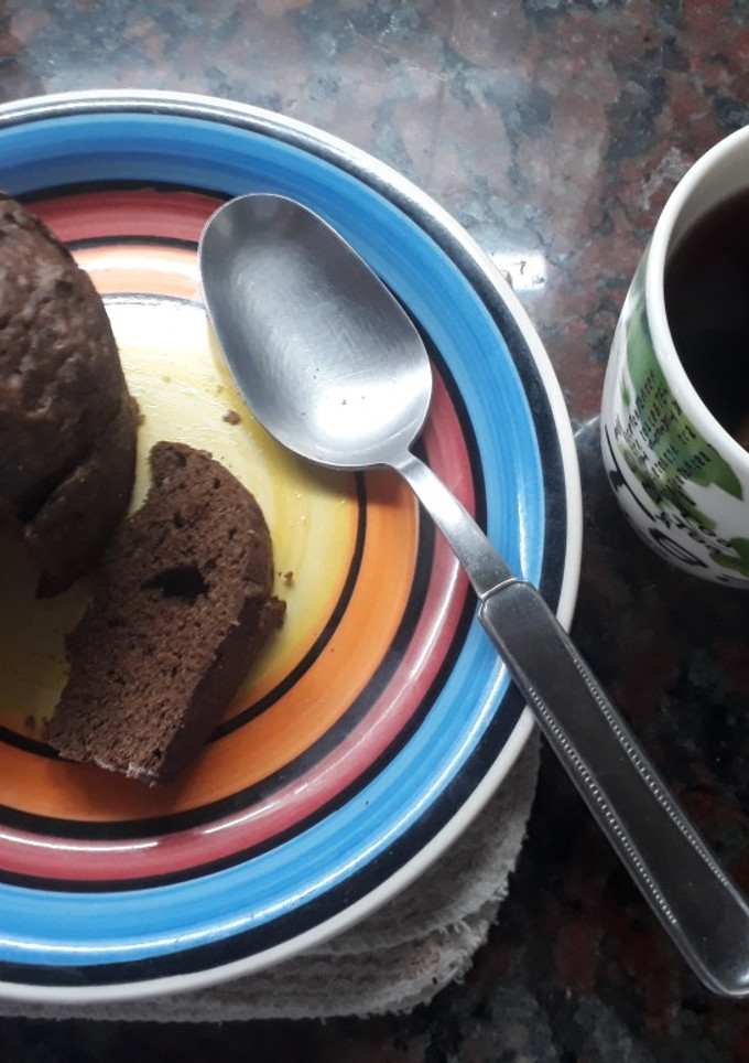 Una foto de Mug cake de chocolate sin azúcar