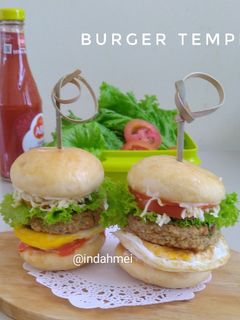 Foto resep Burger Tempe
