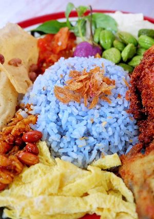 Foto resep Nasi uduk biru