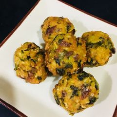 A picture of Spinach- Rice Croquet.