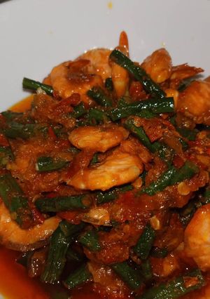 Foto resep Sambal goreng udang kacang panjang ala bunda azka