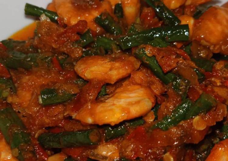 Sambal goreng udang kacang panjang ala bunda azka