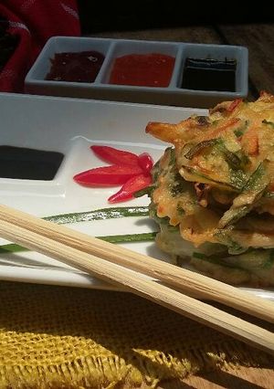Foto resep Pajeon Sayuran #pr_asianfood