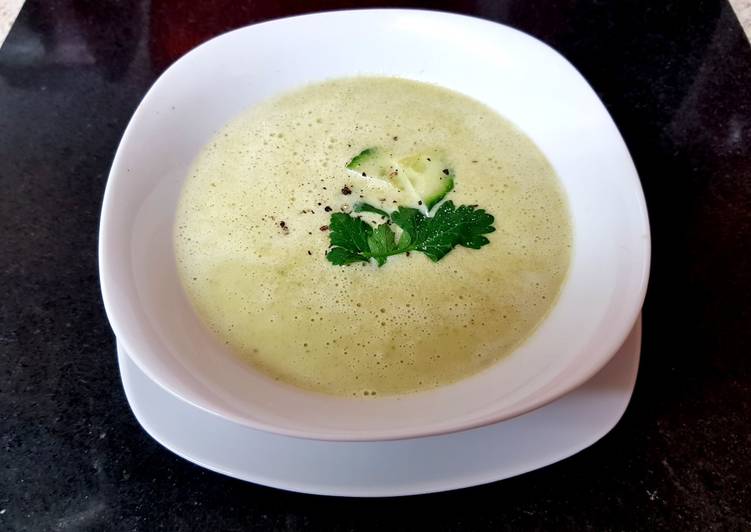 Simple Way to Make Award-winning My Asparagus,Avocado + Cucumber Soup 💜