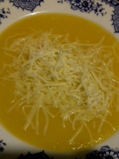 Una foto de Crema de calabacín y zanahoria