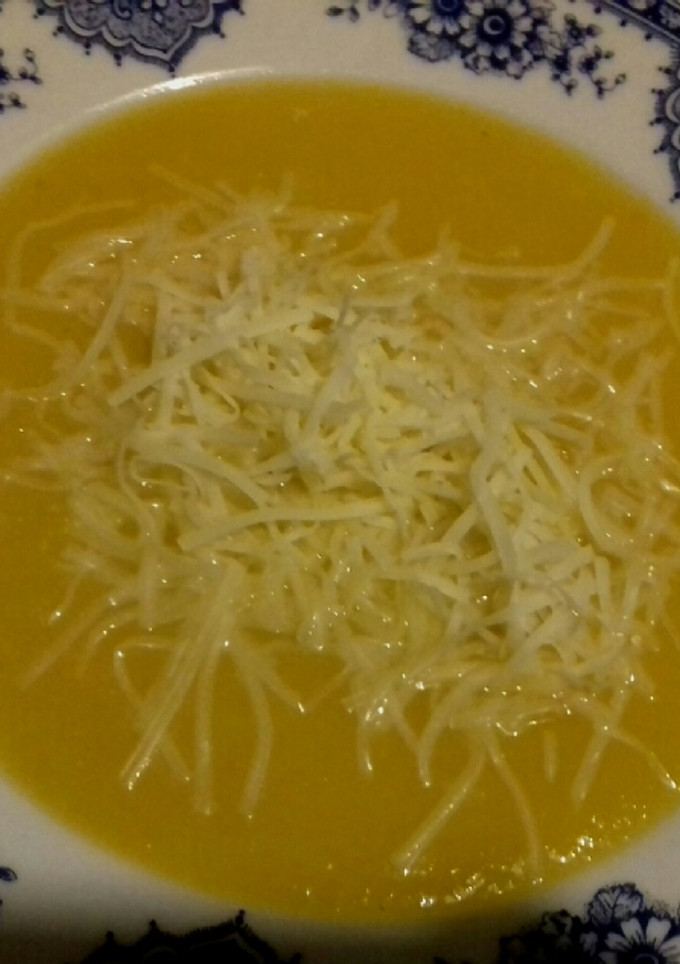 Una foto de Crema de calabacín y zanahoria