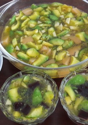 Foto resep Alpukat alvocadomilk hilo mangocokojely tbur slasi n carnesen😘😘😄