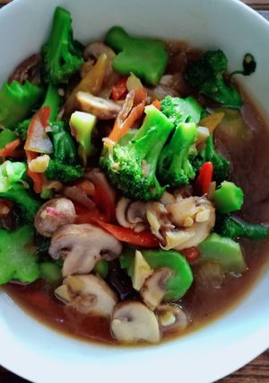 Foto resep Tumis brokoli&jamur pedas Gilak..😁