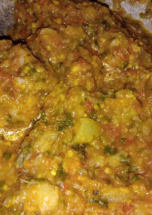 A picture of Turnip Saag.