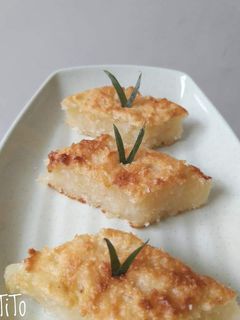 Hình của món Bánh khoai mì nướng.