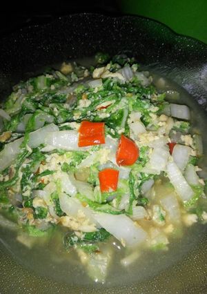 Foto resep Tumis sawi putih simple