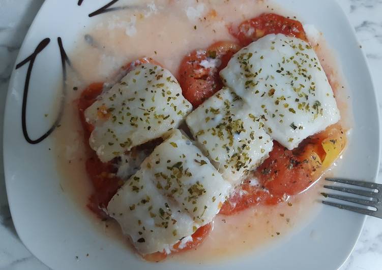 Bacalao con tomate natural