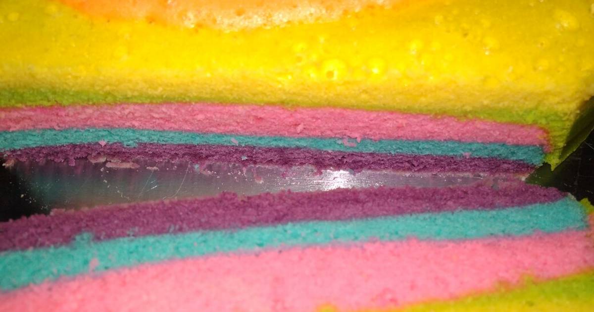 Resep Rainbow Cake Kukus Oleh Selvi Gustiayuningtias Cookpad