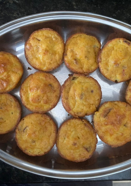 Una foto de Muffin de champiñones y panceta, ideales para dieta Keto