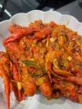 Cangrejos en salsa con flambeado de brandy fácil y rápido