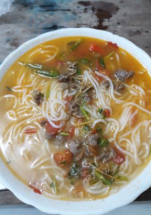 Hình của món Bún bò đà thành.