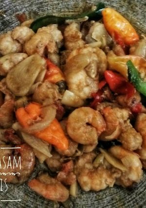 Foto resep Udang Asam Manis