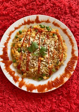 A picture of Panner maggi masala.