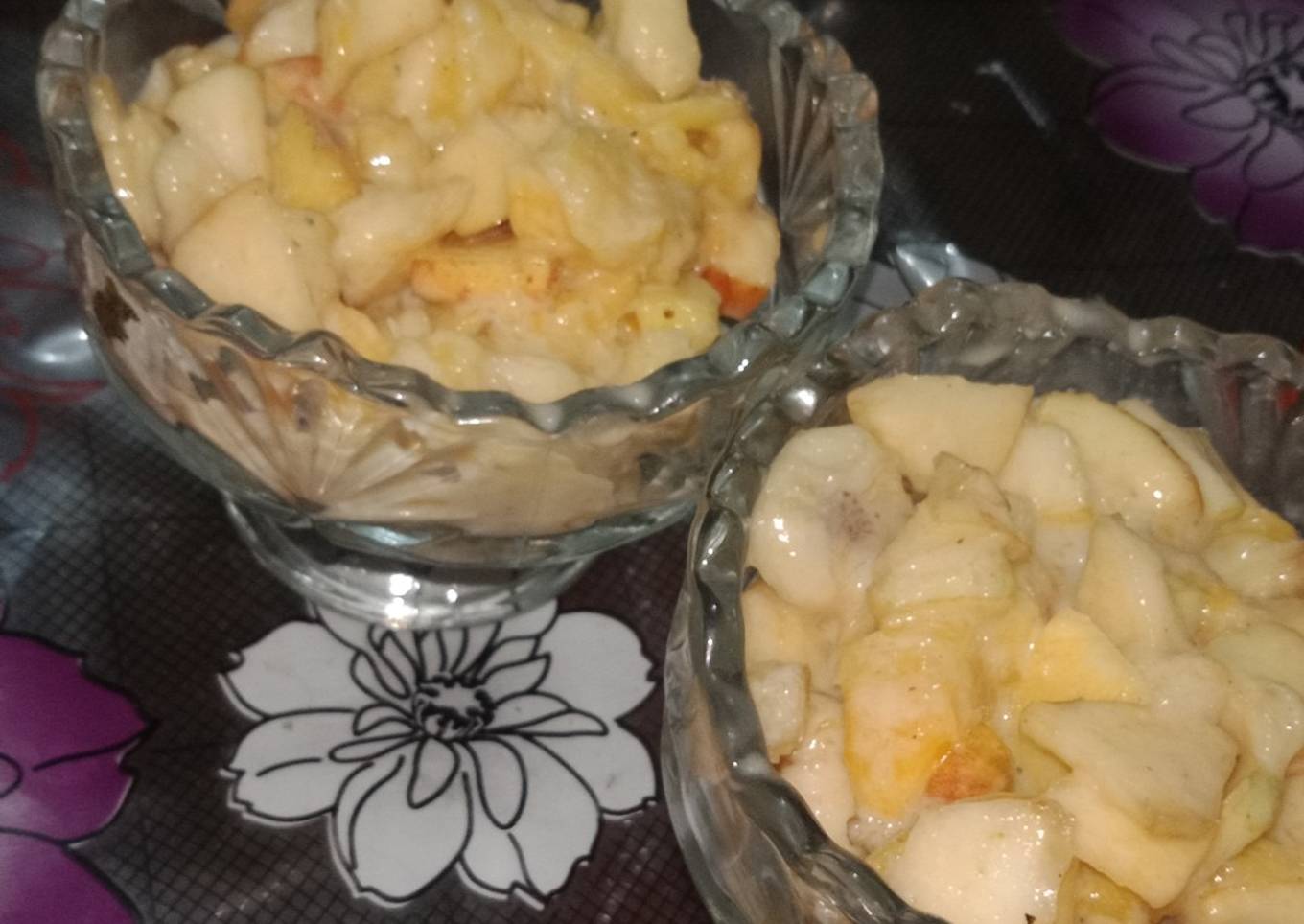 Mix fruit & vegetables creamy salad